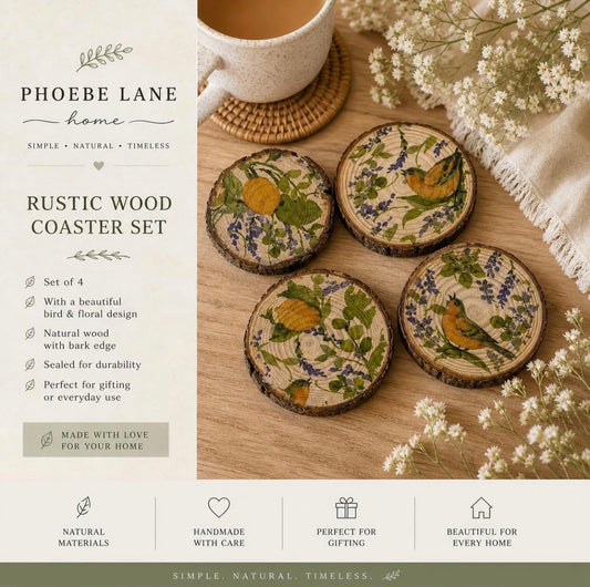 Lemon Blossom Bird Set