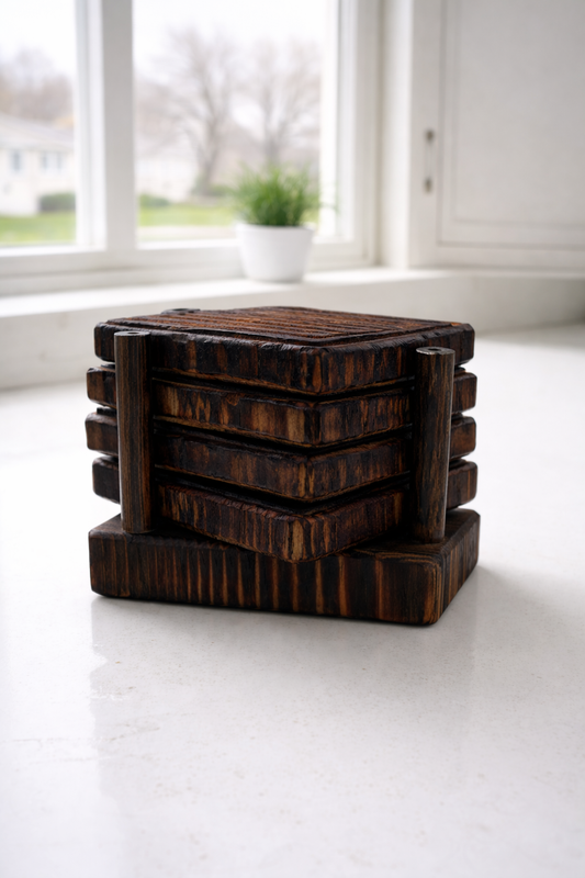 Stained Wood Coasters
