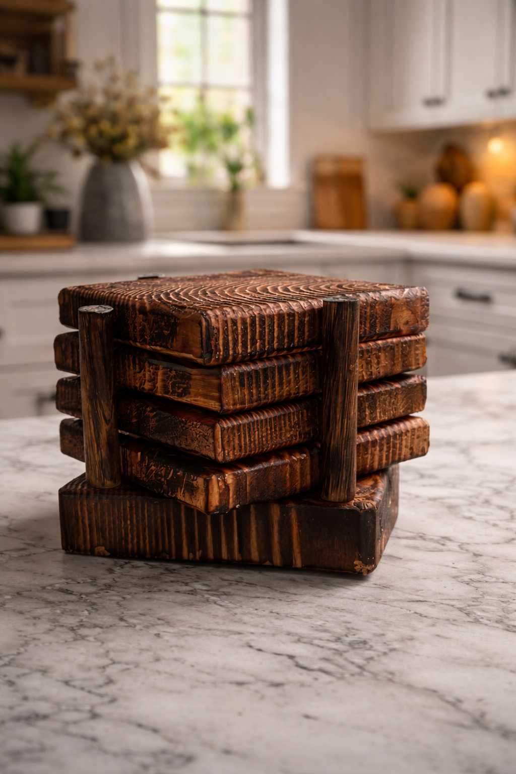 Handcrafted Wood Burned Coasters